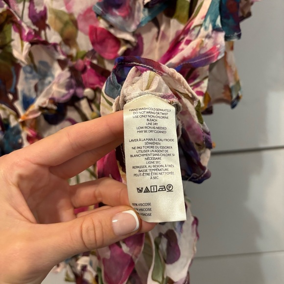 Anthropologie Flutter-Sleeve V-Neck Blouse - Picture 6 of 6